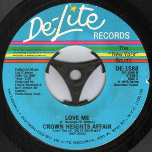 Crown Heights Affair : Dancin' / Love Me (7", Styrene)