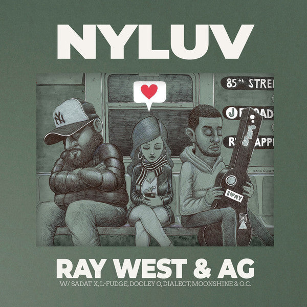 Ray West (4) & AG : NYLUV (LP, Album, Ltd)