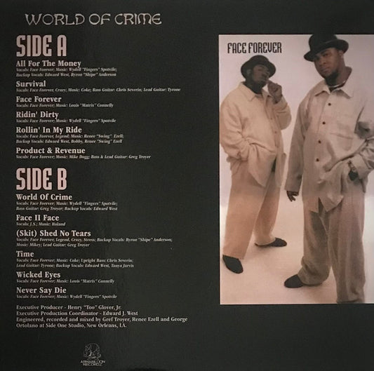 Face Forever : World Of Crime (LP, Album, Ltd, Num, RE)
