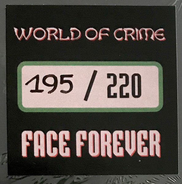 Face Forever : World Of Crime (LP, Album, Ltd, Num, RE)