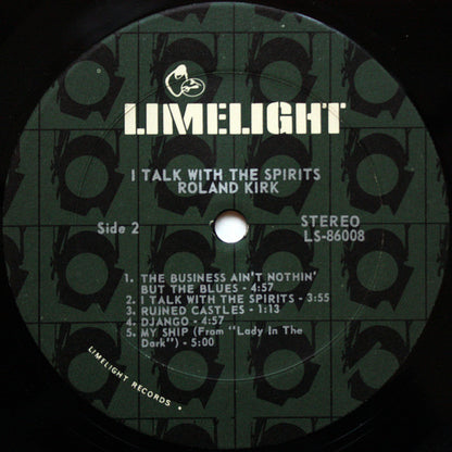 Roland Kirk : I Talk With The Spirits (LP, Album, RP)