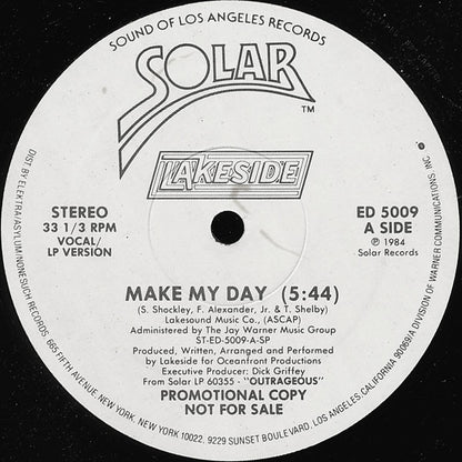 Lakeside : Make My Day (12", Promo, SRC)