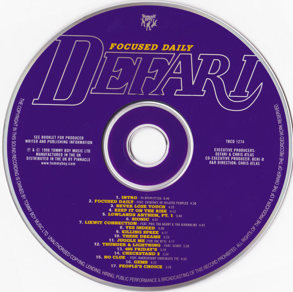 Defari : Focused Daily (CD, Album)