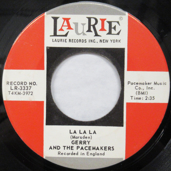 Gerry & The Pacemakers : La La La / Without You (7", Single)