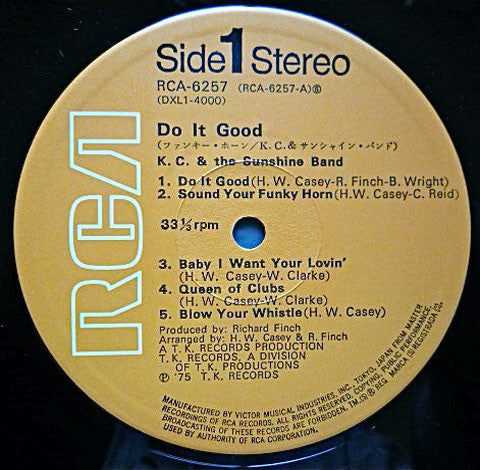 K.C. & The Sunshine Band* : Do It Good (LP, Album)