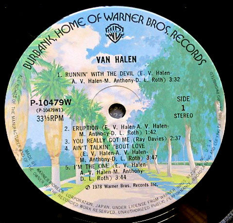 Van Halen : Van Halen = 炎の導火線 (LP, Album)