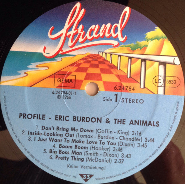 Eric Burdon And The Animals* : Profile (LP, Comp)