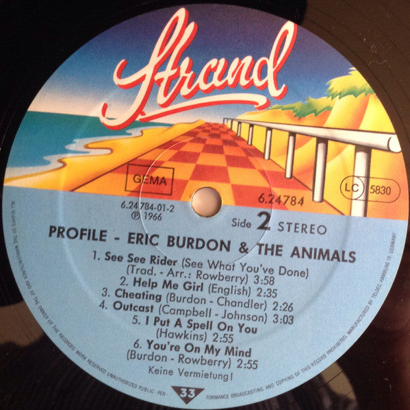 Eric Burdon And The Animals* : Profile (LP, Comp)