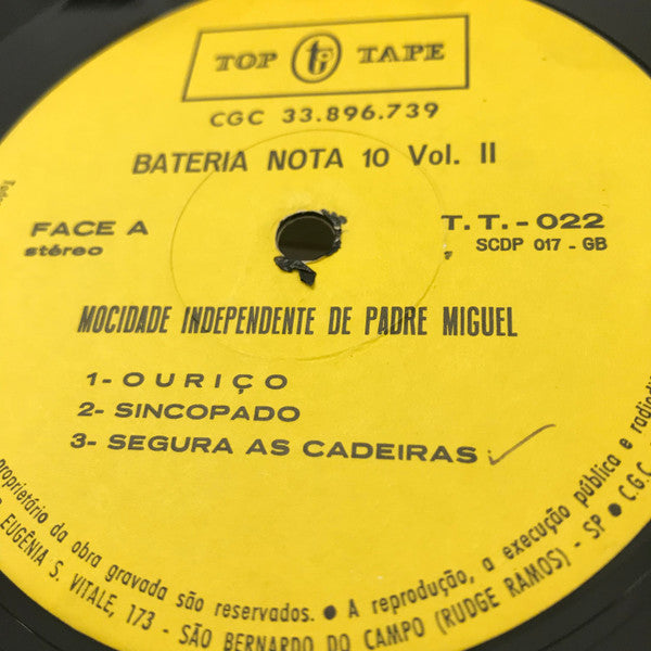 Mocidade Independente De Padre Miguel* : Bateria Nota 10 - Vol. II (LP, Album)