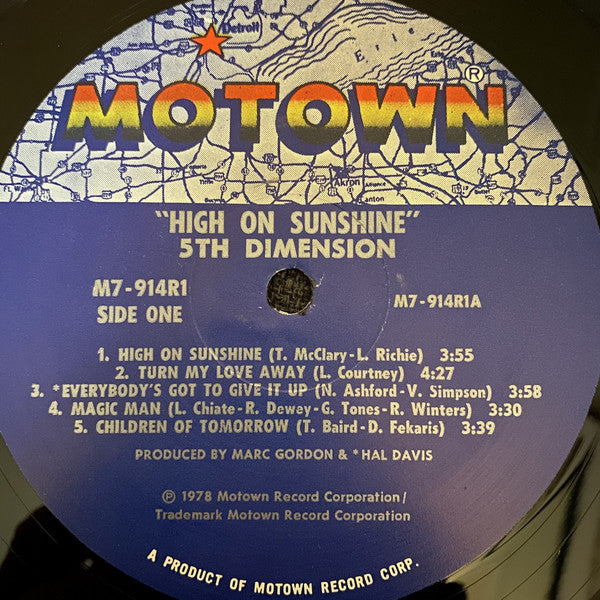 The 5th Dimension* : High On Sunshine (LP, Album)