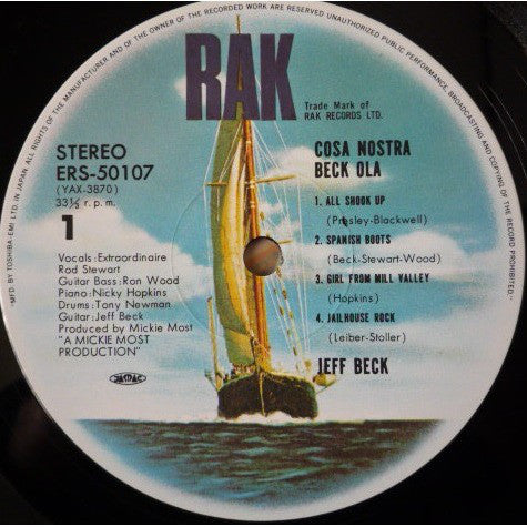 The Jeff Beck Group* : Beck-Ola (LP, Album, RE)