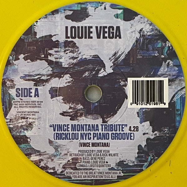 Louie Vega : Vince Montana Tribute (7", Yel)