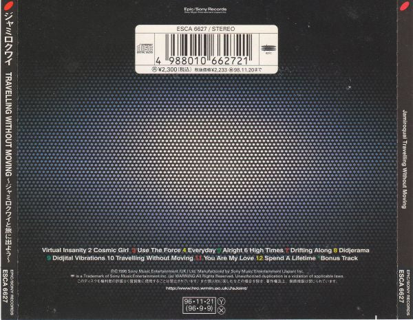 Jamiroquai : Travelling Without Moving (CD, Album)