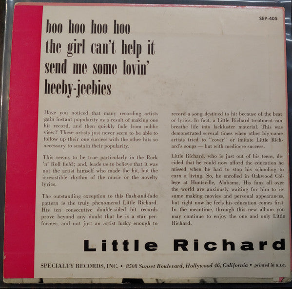 Little Richard : Little Richard (7", EP)