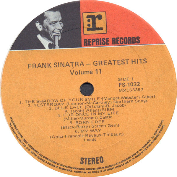 Frank Sinatra : Greatest Hits, Vol. II (LP, Comp, 11 )