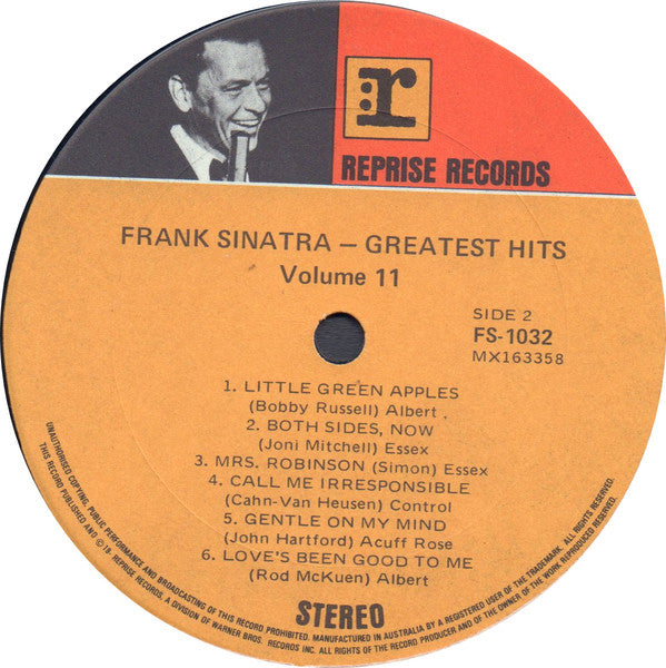 Frank Sinatra : Greatest Hits, Vol. II (LP, Comp, 11 )