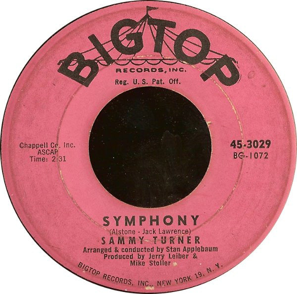 Sammy Turner : Always / Symphony (7", Single)