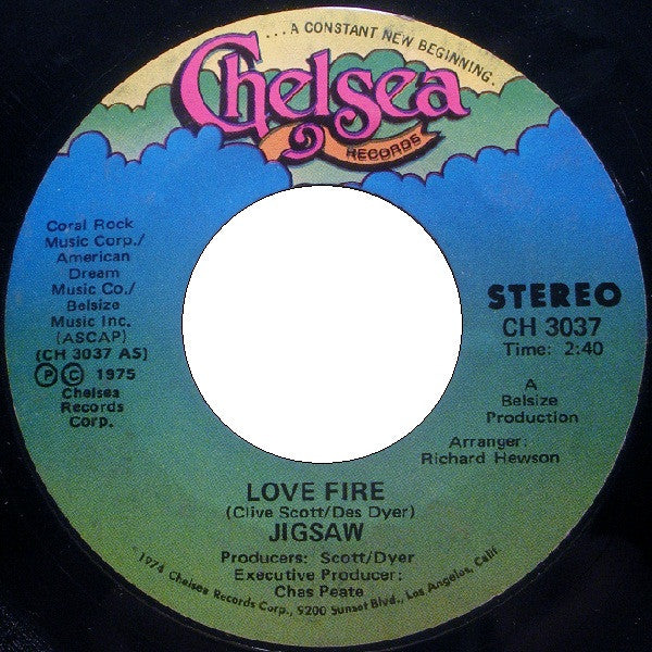Jigsaw (3) : Love Fire / Mystic Harmony (7")