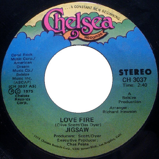 Jigsaw (3) : Love Fire / Mystic Harmony (7")