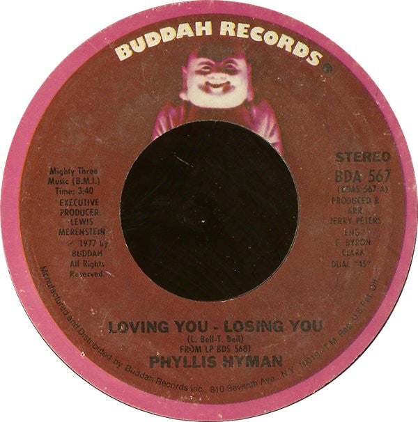 Phyllis Hyman : Loving You - Losing You (7", Single)