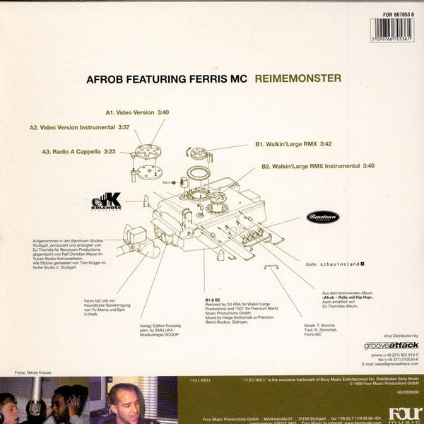 Afrob Featuring Ferris MC : Reimemonster (12")