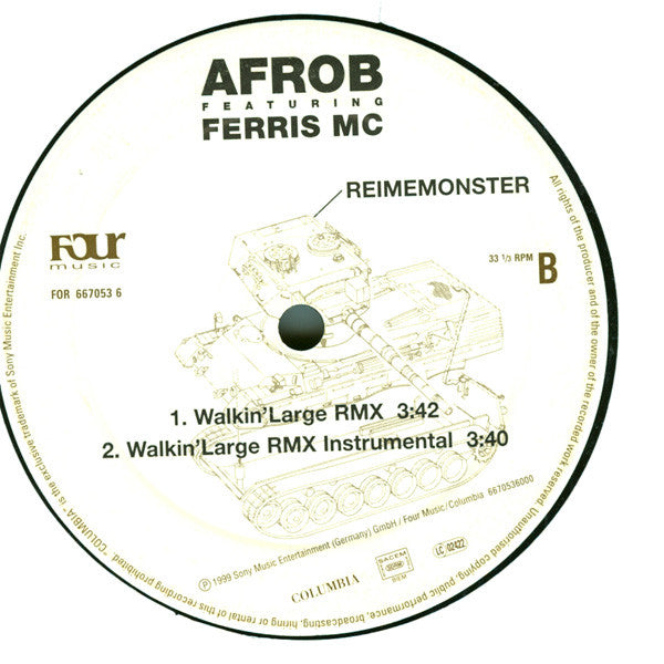 Afrob Featuring Ferris MC : Reimemonster (12")