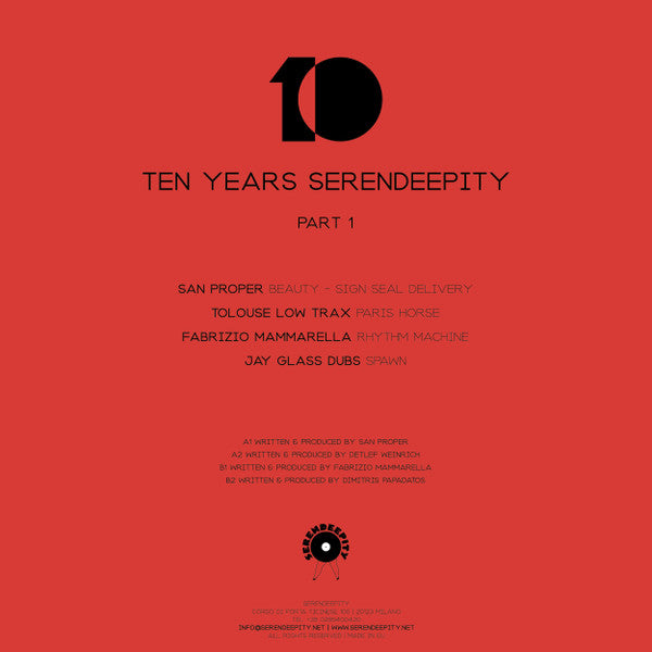 Various : Ten Years Serendeepity Part 1 (12", Comp)