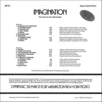 John Manchester : Imagination (LP, Album)