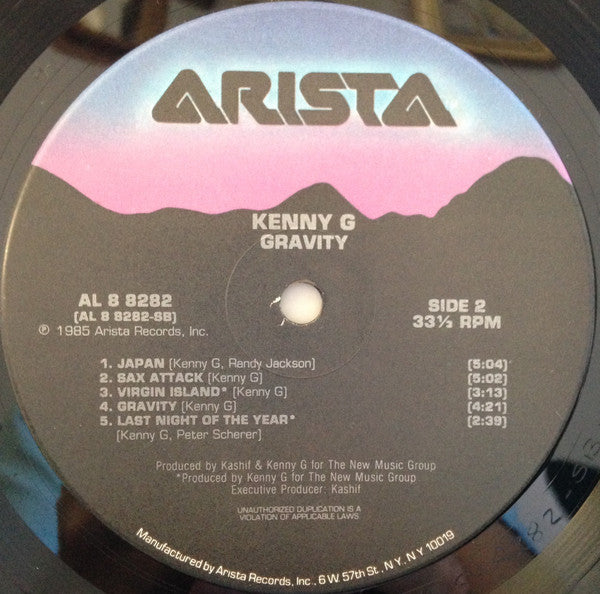 Kenny G (2) : Gravity (LP, Album, Ind)