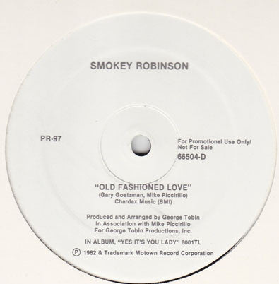 Smokey Robinson / Rick James : Old Fashioned Love / Dance Wit Me (12", Promo)