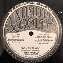 New World (23) : Don't Let Go (12", Single, Promo)