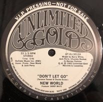 New World (23) : Don't Let Go (12", Single, Promo)