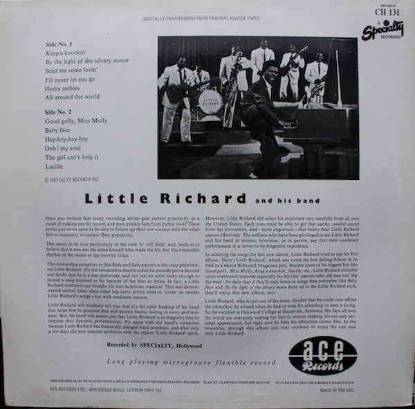 Little Richard : Little Richard Volume 2 (LP, Album, RE)