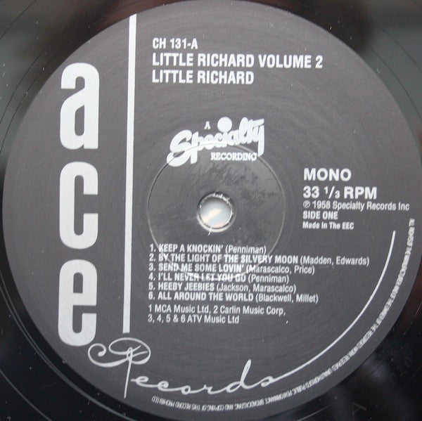Little Richard : Little Richard Volume 2 (LP, Album, RE)