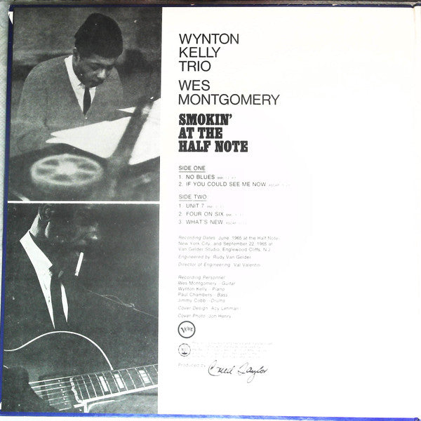 Wynton Kelly Trio / Wes Montgomery : Smokin' At The Half Note = ハーフ・ノートのウェス・モンゴメリーとウィントン・ケリー (LP, Album, RE)