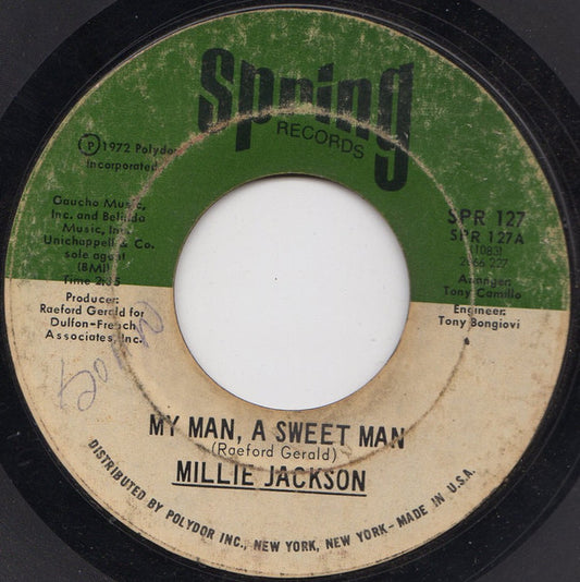 Millie Jackson : My Man, A Sweet Man (7", Single)