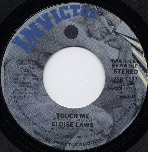 Eloise Laws : Touch Me (7", Promo)