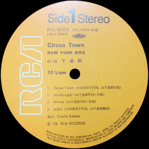 Tatsuro Yamashita : Circus Town (LP, Album)