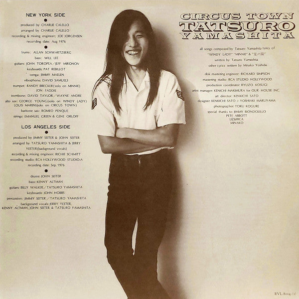 Tatsuro Yamashita : Circus Town (LP, Album)