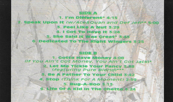 Ed O.G & Da Bulldogs : Life Of A Kid In The Ghetto (Cass, Album)