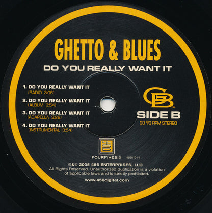 Ghetto & Blues : Move, Baby Move / Do You Really Want It (12", Single)