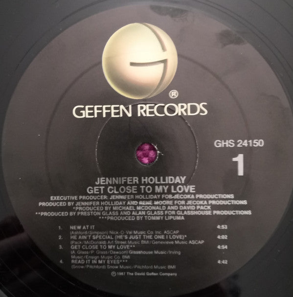 Jennifer Holliday : Get Close To My Love (LP, Album, All)