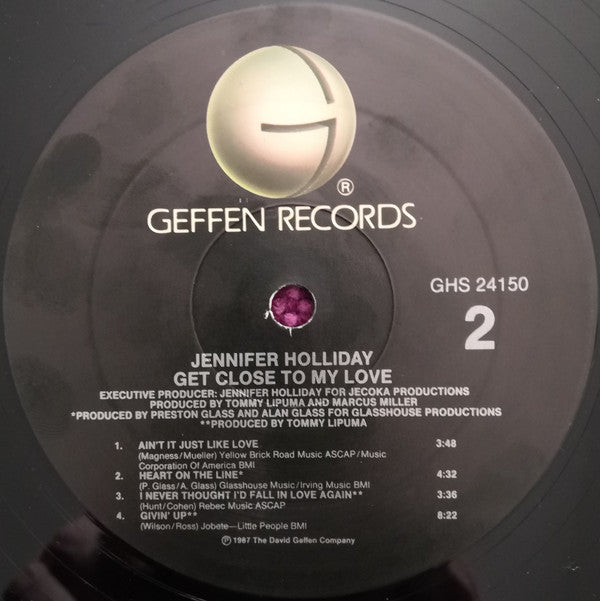 Jennifer Holliday : Get Close To My Love (LP, Album, All)