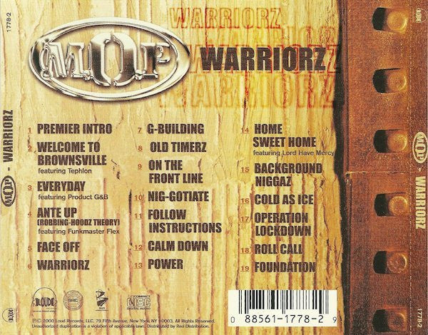 M.O.P. : Warriorz (CD, Album)