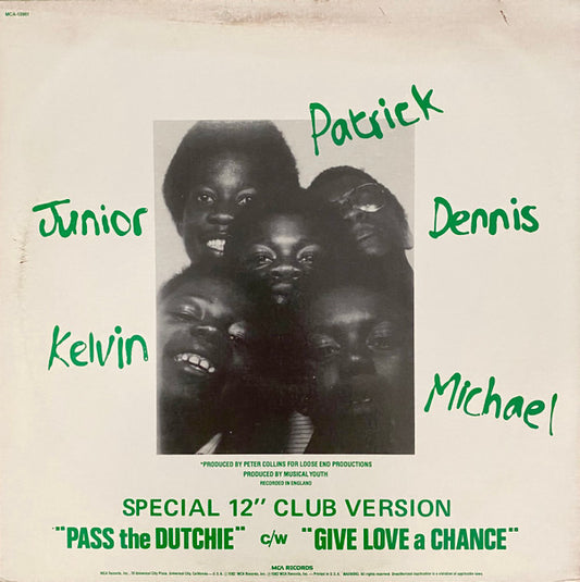 Musical Youth : Pass The Dutchie / Give Love A Chance (12")