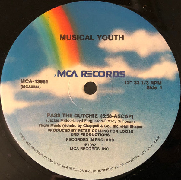 Musical Youth : Pass The Dutchie / Give Love A Chance (12")