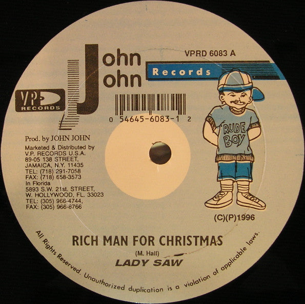 Lady Saw : Rich Man For Christmas (12")