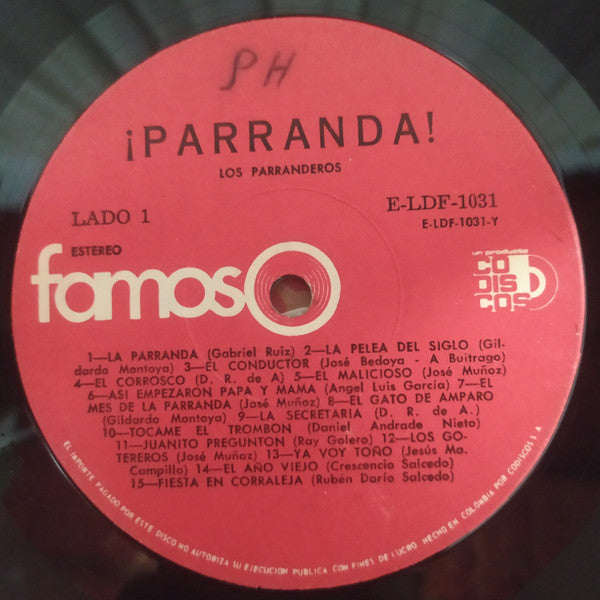 Los Parranderos : ¡ Parranda ! (LP, Album)
