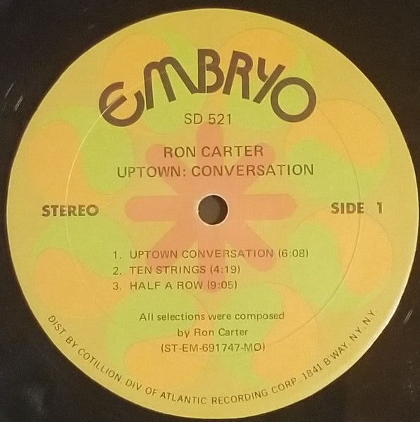 Ron Carter : Uptown Conversation (LP, Album, MO )