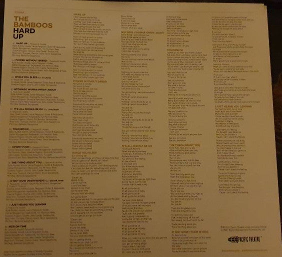 The Bamboos : Hard Up (2xLP, Ltd, Gol)